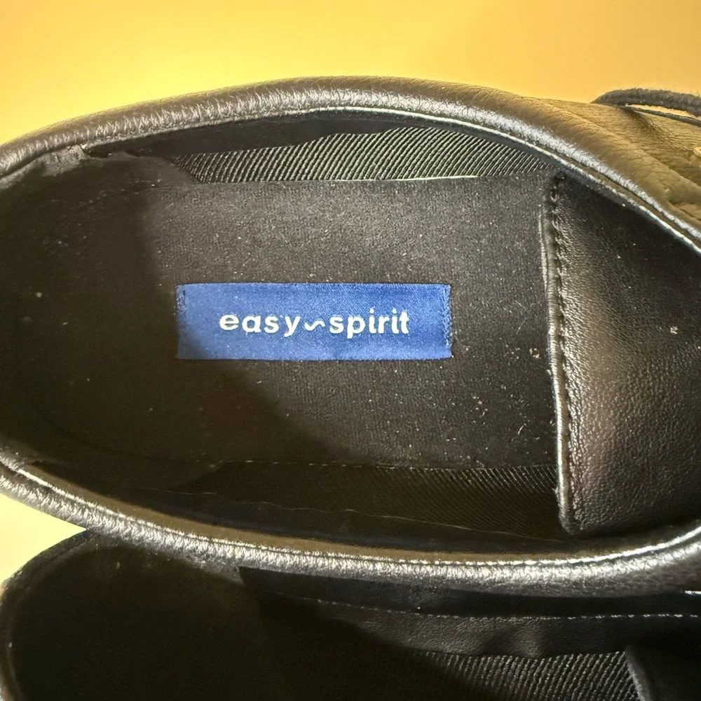 Easy Spirit ES Motion Leather Oxford in black size 10WW - Picture 4 of 6